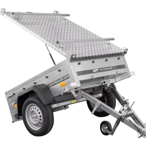 Remorque simple essieu 750 kg PTAC 150×106 Garden Trailer 150 KIPP avec capot aluminium