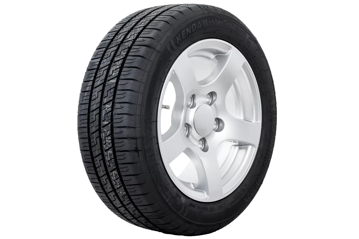 Roue renforcée pour remorque KENDA 195/50 R13C 104/102N JANTE ALU STARCO 6Jx13″H2 5×112 ET:30 – Image 6