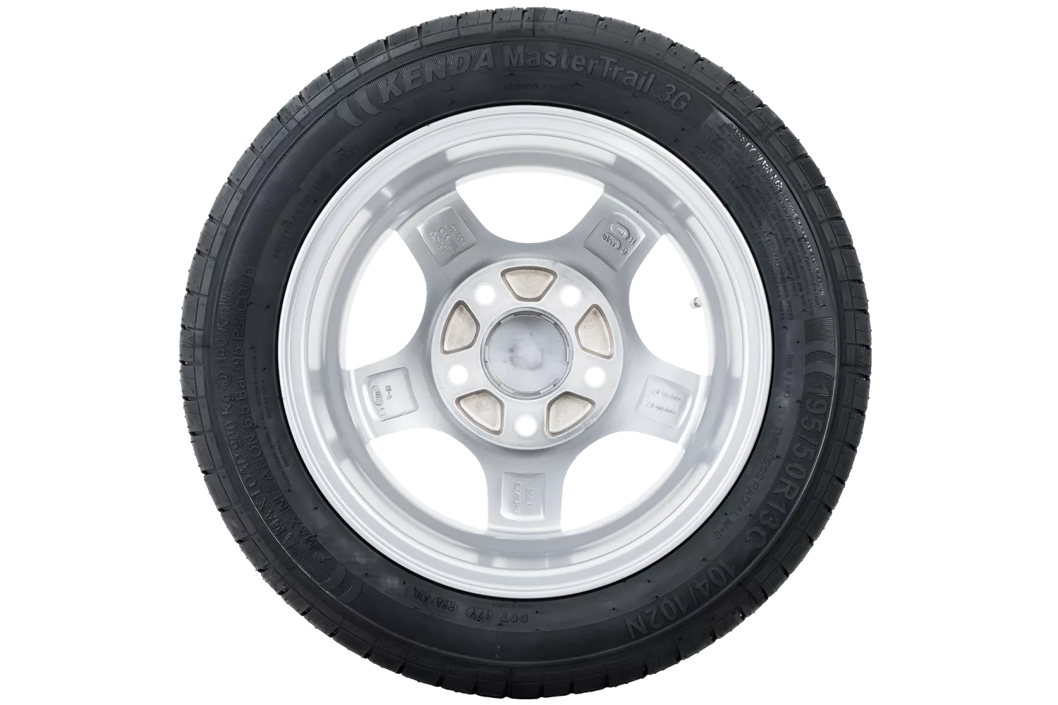 Roue renforcée pour remorque KENDA 195/50 R13C 104/102N JANTE ALU STARCO 6Jx13″H2 5×112 ET:30 – Image 3