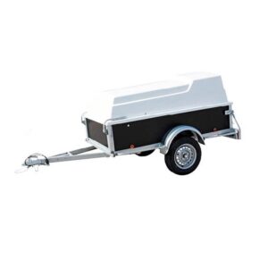Remorque bagagère marron avec capot BW Trailers