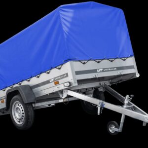 Remorque routière avec bâche haute (110 cm), arceau (110 cm) et roue jockey 230×125 Garden Trailer 230 KIPP