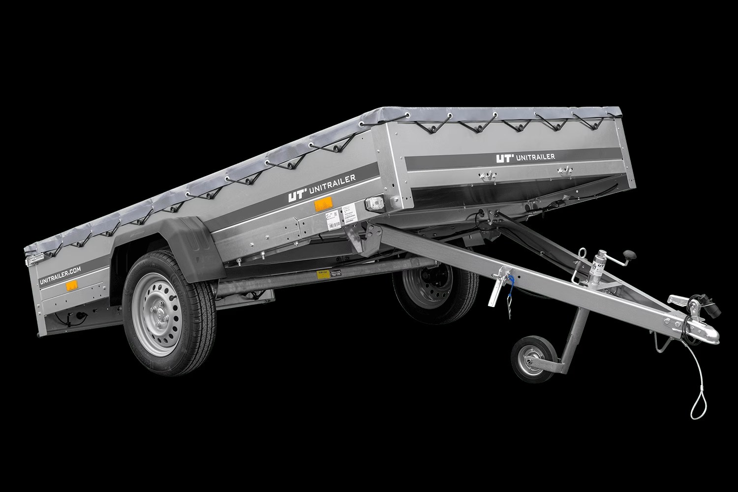 Remorque voiture 264×150 UNITRAILER GARDEN 265 KIPP avec châssis H