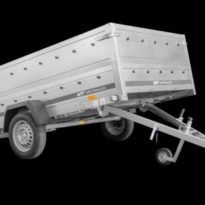 Remorque voiture 264×150 UNITRAILER GARDEN 265 KIPP avec ridelles supplémentaires