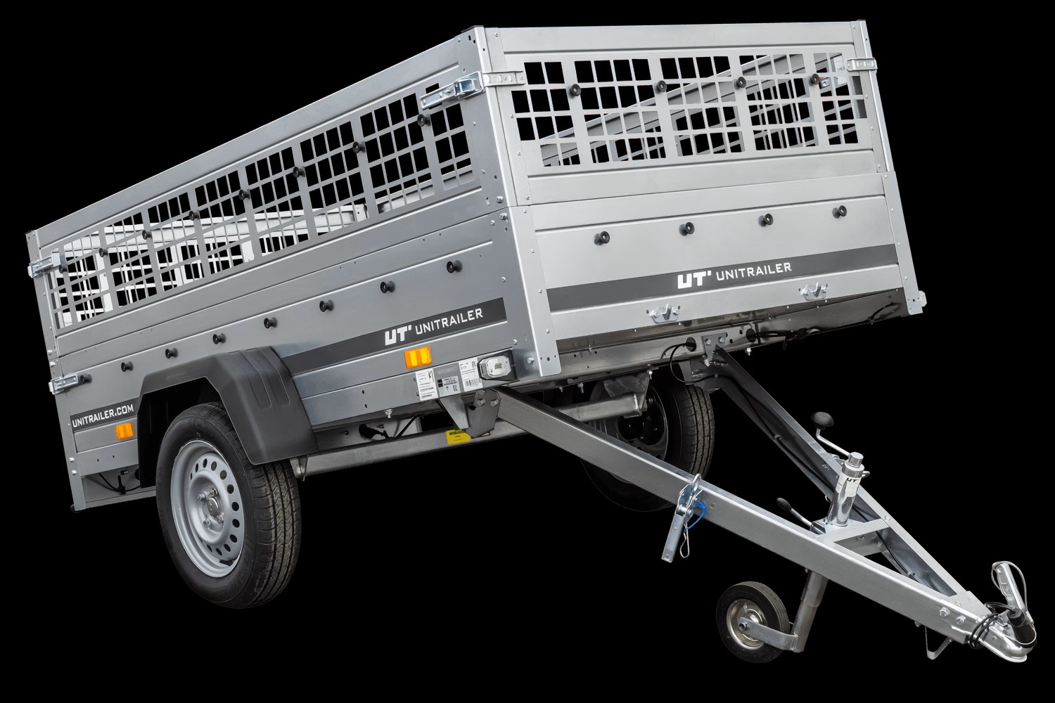 Unitrailer GARDEN TRAILER 230 KIPP (NEW) remorque voiture avec roue jockey et côtés grillagés